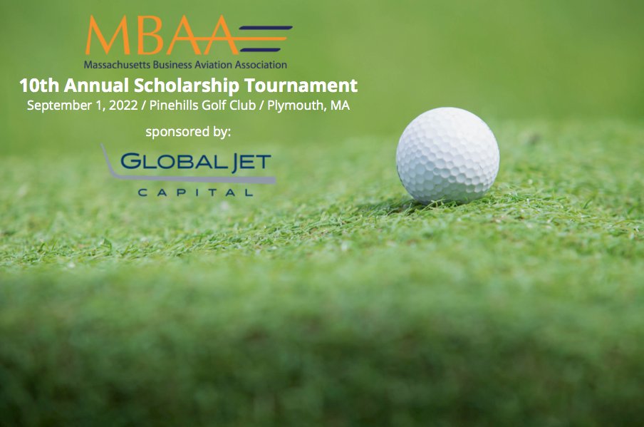 Looking forward to seeing our industry colleagues and friends on the green this Thursday at the Massachusetts Business Aviation Association's 10th Annual Scholarship Golf Tournament! The event is almost sold out, so secure your spot today: bit.ly/3PVMPgn #bizav