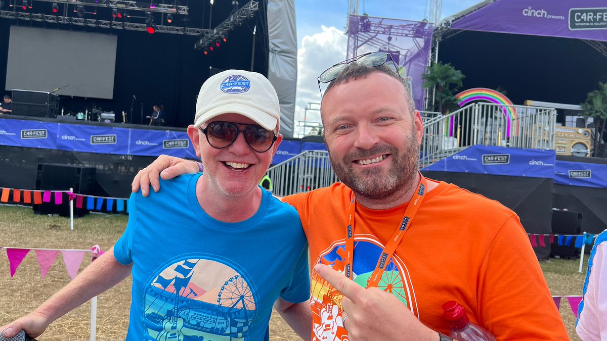 robrathers's tweet photo. @achrisevans @Carfestevent was AMAZING! Congratulations on another brilliant year! Home, jaded, but thoroughly looking forward to next year! Seeing @jimmycarr and @RobBrydon so up close and personal on the bay bakes was a highlight 🤩
Thank you for such a brilliant weekend ❤️ https://t.co/0tJqZ7UdCf
