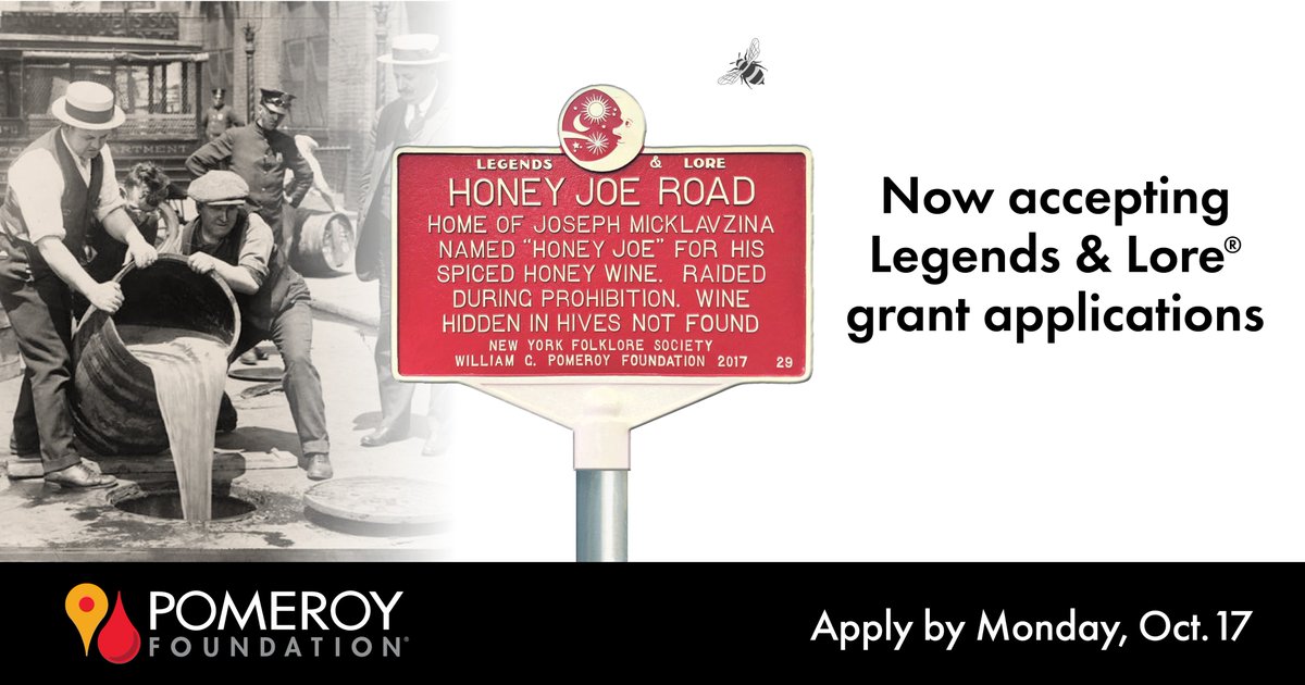 Our Legends &amp; Lore grant round is now open! From stories about sneaky bootleggers to folk songs, local traditions and even tales about lake monsters, #LegendsandLore helps recognize your community's #folklore with fully funded roadside markers. Learn more: bit.ly/2W8YTQO