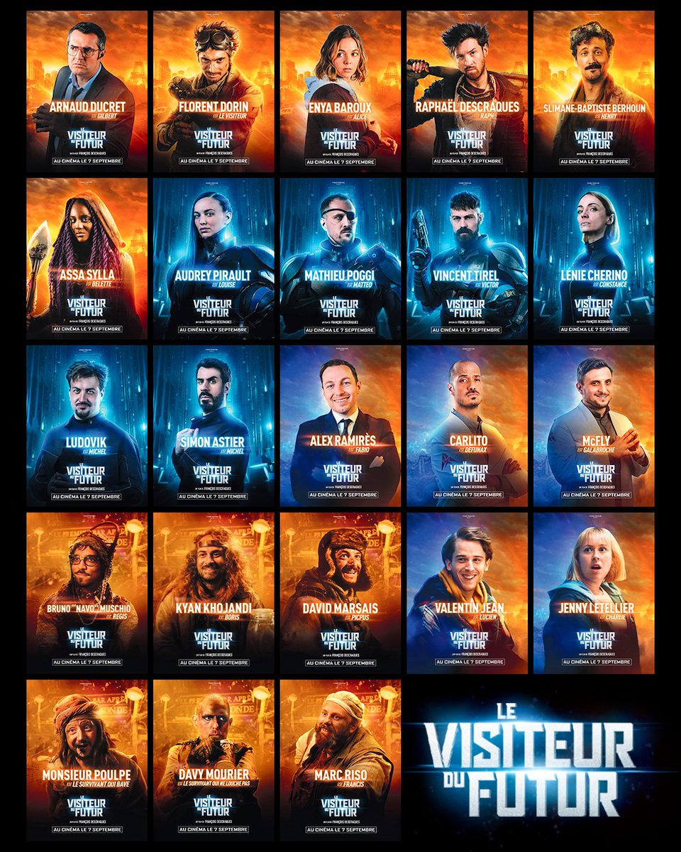 levisiteurfutur's tweet photo. LE VISITEUR DU FUTUR, au cinéma le 7 septembre. Découvrez la sacrée équipe du film réunie autour de @F_Descraques  ❤️
#levisiteurdufutur #levisiteurdufuturlefilm https://t.co/j2WARqd5e1