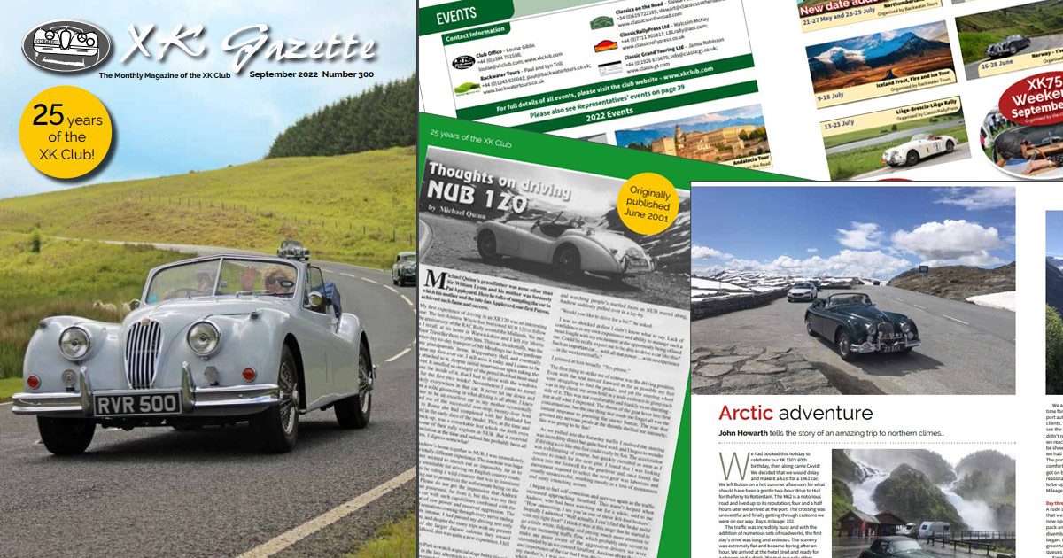 XKClub1's tweet photo. Now this is quite an acheivement - issue 300 of the XK Gazette – coming to a letterbox near you soon (well, if you're a club member). Not a member? Recitfy that here: https://t.co/FL3kossWSm #JaguarXK #xk120 #xk140 #xk150 #Jaguar #classiccar https://t.co/VX0Qoxvxo1