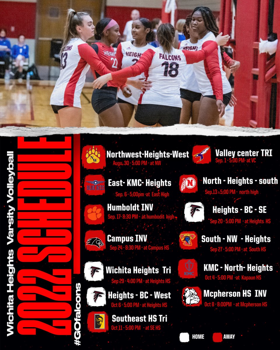 WHtsAthletics's tweet photo. Check out the Heights Volleyball 2022 Schedule @WHtsAthletics @FalconFlip92 @WHtsVolleyball https://t.co/EL64dk1DDP