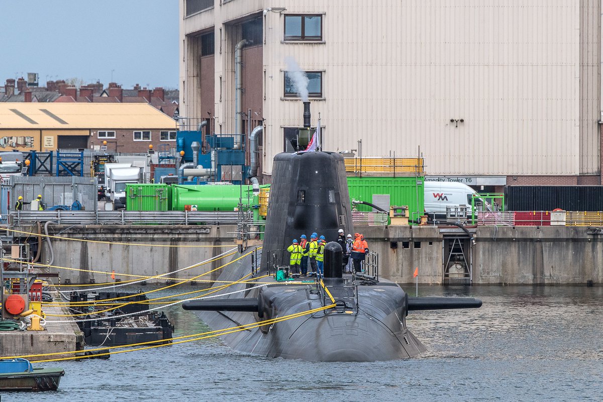 5th Astute class submarine HMS Anson due to commission in Barrow @BAES_Maritime this week.