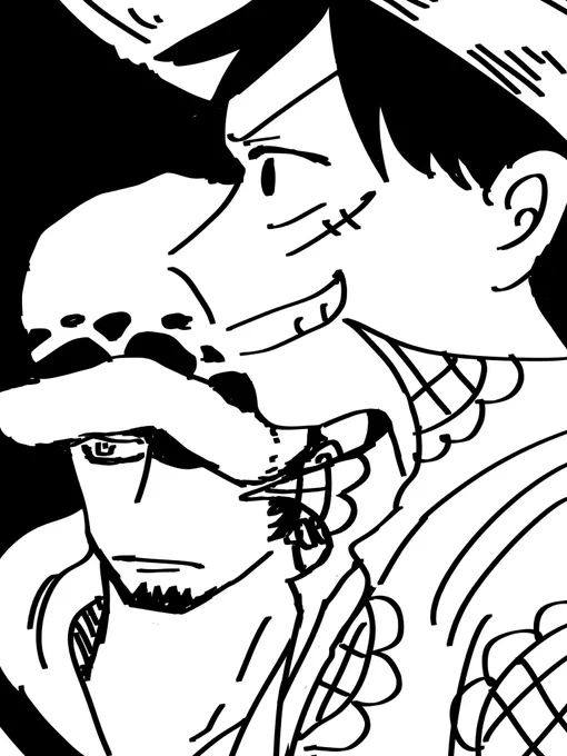 この曲を聴きながら描いた👒と🐯のらくがき 