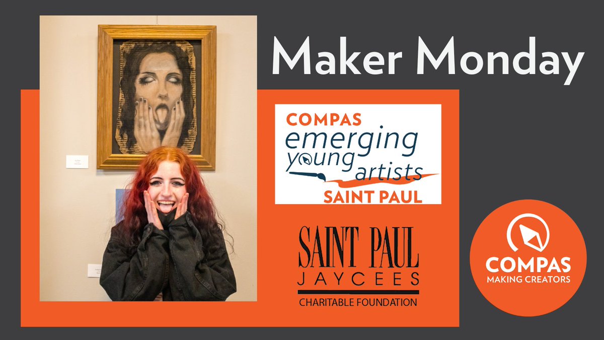 COMPAS_MN's tweet photo. School starts next week in MN, seems fitting to showcase a stellar piece from our last EYA show. 12th grader, Ava Burke with her piece 'Deformation'. visit https://t.co/qUvDBB5Kon for details on the 2023 EYA juried show. @JCIStPaul #nonprofitart #makingcreators #arteducation https://t.co/90uPGXDsjy