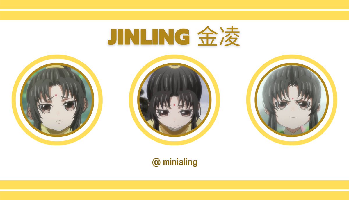 𝑷𝐢𝐧 ` . • 

 ✸  จินหลิง , ตระกูลจินแห่งหลานหลิง
 ✸  บุตรชายของจินจื่อเซวียนและเจียงเยี่ยนหลี
 ✸  หลานชายของจินกวงเหยา เจียงเฉิง เว่ยอู๋เซี่ยน

→   <a href="/minialing/">𝓙inling</a>
 ( ติชมผ่าน dm 💮 )