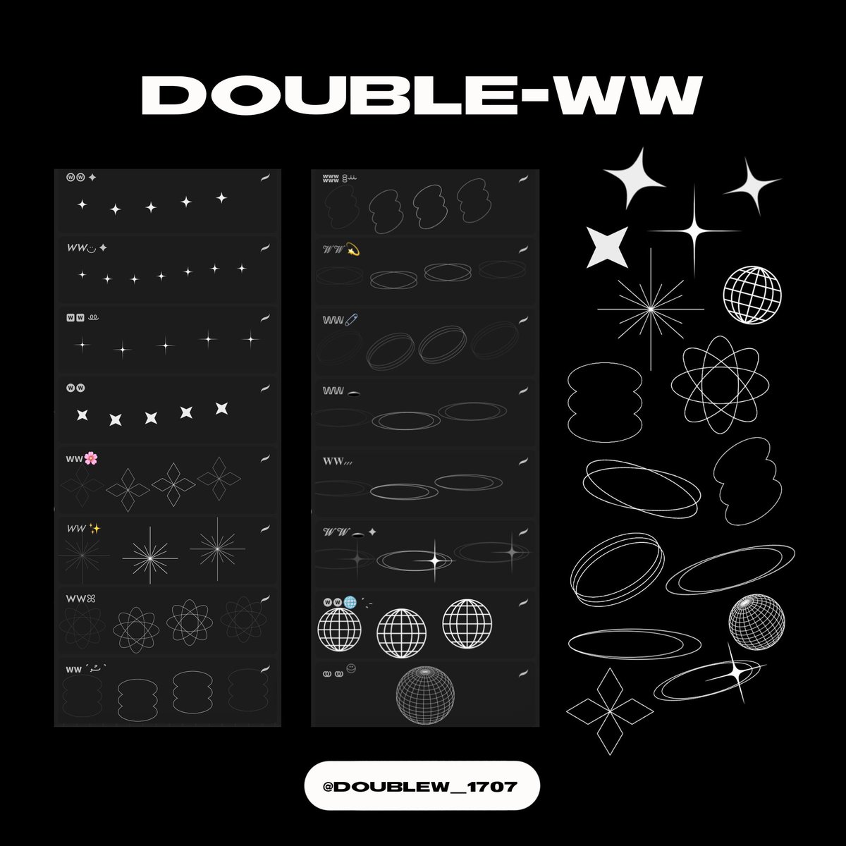 DoubleW_1707's tweet photo. യ pls rt 

꒰  ᴅᴏᴜʙʟᴇ-ᴡᴡ ʙʀᴜsʜsᴇᴛ ꒱
ꕀ มีทั้งหมด 16 บรัชในเซ็ต
ꕀ ใช้ส่วนตัว 10฿/เชิงพาณิชย์ 25฿
—รี/เฟบทวิตนี้ใช้ส่วนตัวฟรีทักเดมมาเลยคั้บ—
สนใจ/สอบถาม dm,mt 
#แจกบรัชprocreate #แจกบรัช #ขายบรัช #บรัชprocreate #ขายบรัชprocreate #บรัช https://t.co/jVCfYVEYUU