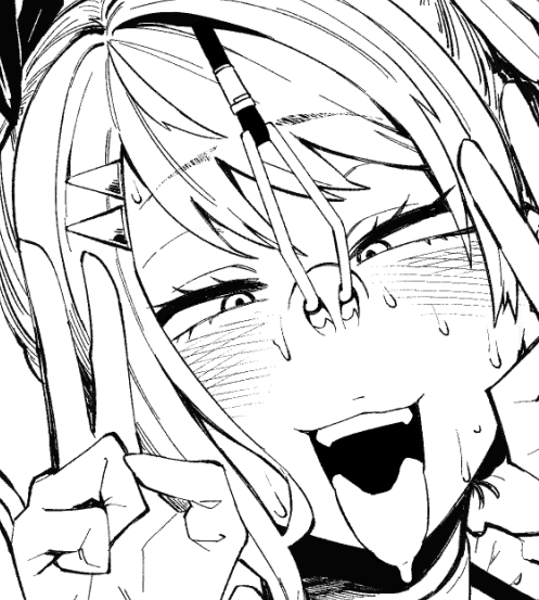 鼻フックして楽しそう 