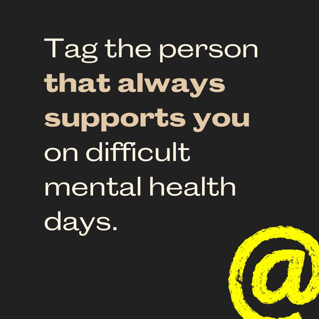 REFORM's tweet photo. Tag the person that always supports you on difficult mental health days and let them know how much you appreciate them! https://t.co/gU1BmhgJjE