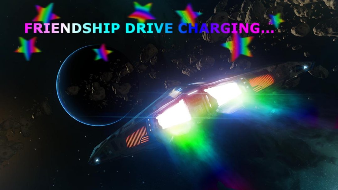 IanDLive's tweet photo. Will be getting geared up and friendship drives charged for some @EliteDangerous over on @Twitch doing a little more bug hunting and general shenanigans. https://t.co/3gv9NEA8Yc