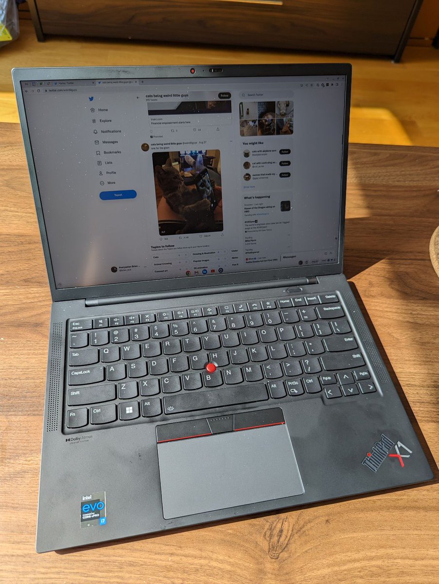 As an experiment, I've been using ChromeOS Flex on an X1 ThinkPad as my work daily driver, and it's been very pleasant. I missed the ThinkPad hardware, it's definitely ample horsepower for this, and the CrOS experience is good. Do recommend. @googlechrome @googlecloud @Lenovo