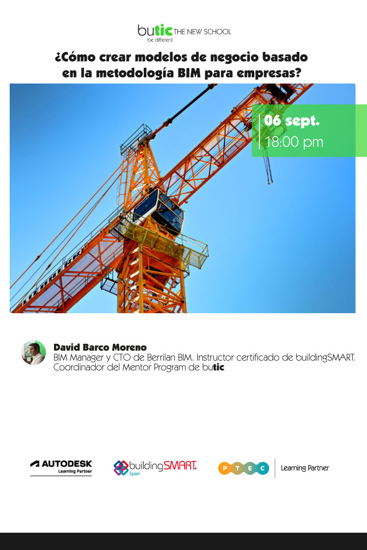buticSchool's tweet photo. 📢 No te pierdas a David Barco en...

📌 6-09 "La creación de #modelosdenegocio basados en la metodología #BIM aplicado a las #empresas" 👉 https://t.co/eKDsClWKP7

📌 20-09 Experiencias en proyectos #BIMGIS de #energía: hidráulica, eólicas y solares👉 https://t.co/JYAEimYnzK https://t.co/18nZbnHBl0