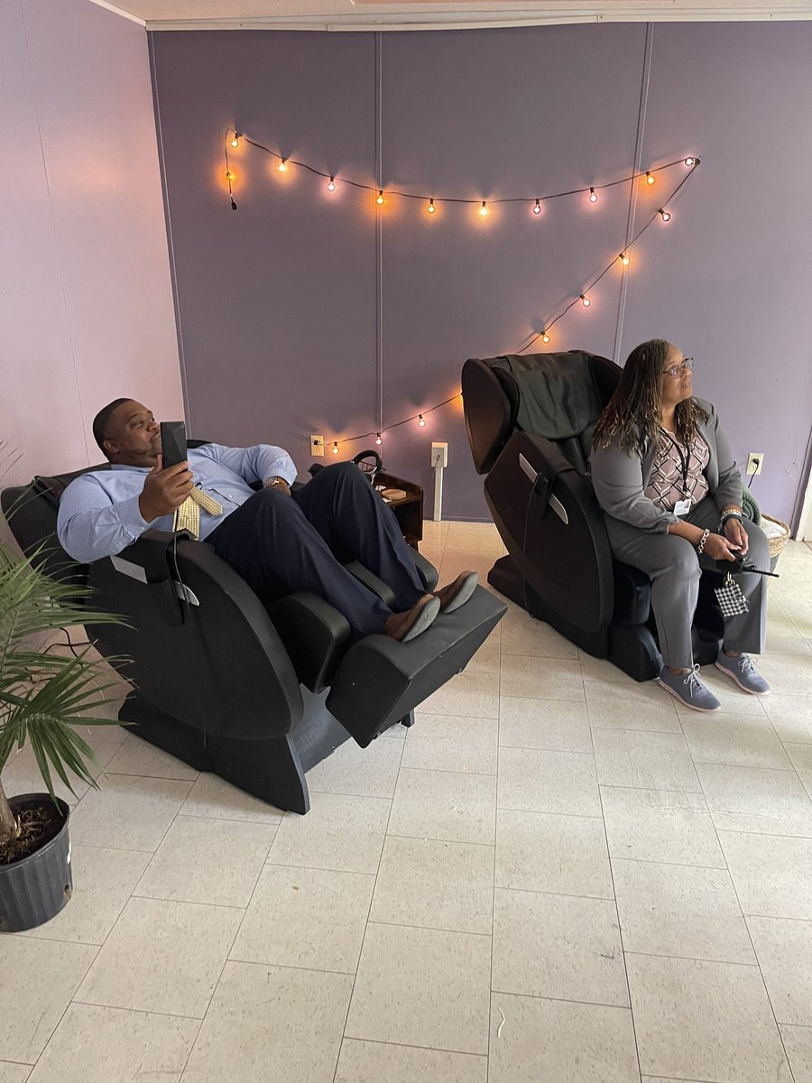 HUGE EAGLE THANK YOU to @bullcityschools for creating a Teacher &amp; Staff wellness space! Our staff WILL love this! #WeAreNeal #ProtectTheNest #ANewEra <a href="/MrTCovington/">Terrence Covington</a> <a href="/ne1smilez/">Nicole Coley Edwards</a> <a href="/tawandahedgspe2/">Tawanda Hedgspeth Ed.S</a> <a href="/cwbarringer/">Corey W. Barringer</a> @DJonesDPS <a href="/pmubenga/">Pascal Mubenga, PhD.</a>