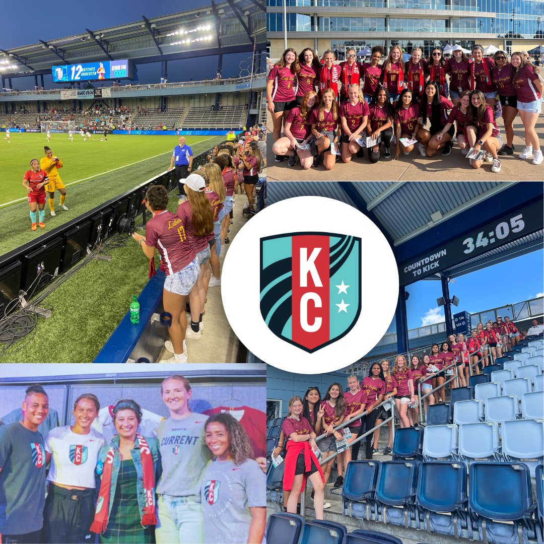 lhskc_knights's tweet photo. Thank you to the @thekccurrent and @MakeAWish for such an amazing experience for Ellie and the rest of our Lady Knights soccer team! Thank you for "showing up" in such a big way. Let's hear it for Ellie and the KC Current's "W". #victory #win #showupKC #lhskc https://t.co/pMvfKgZY1A