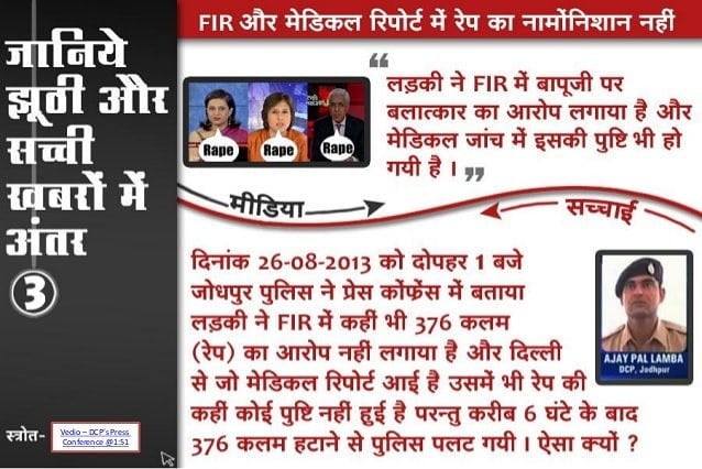 DCP, Lamba-We have not found any obscene video clip from Sant Asaram Bapu Ji's Ashram #बापूजी_को_न्याय_मिले