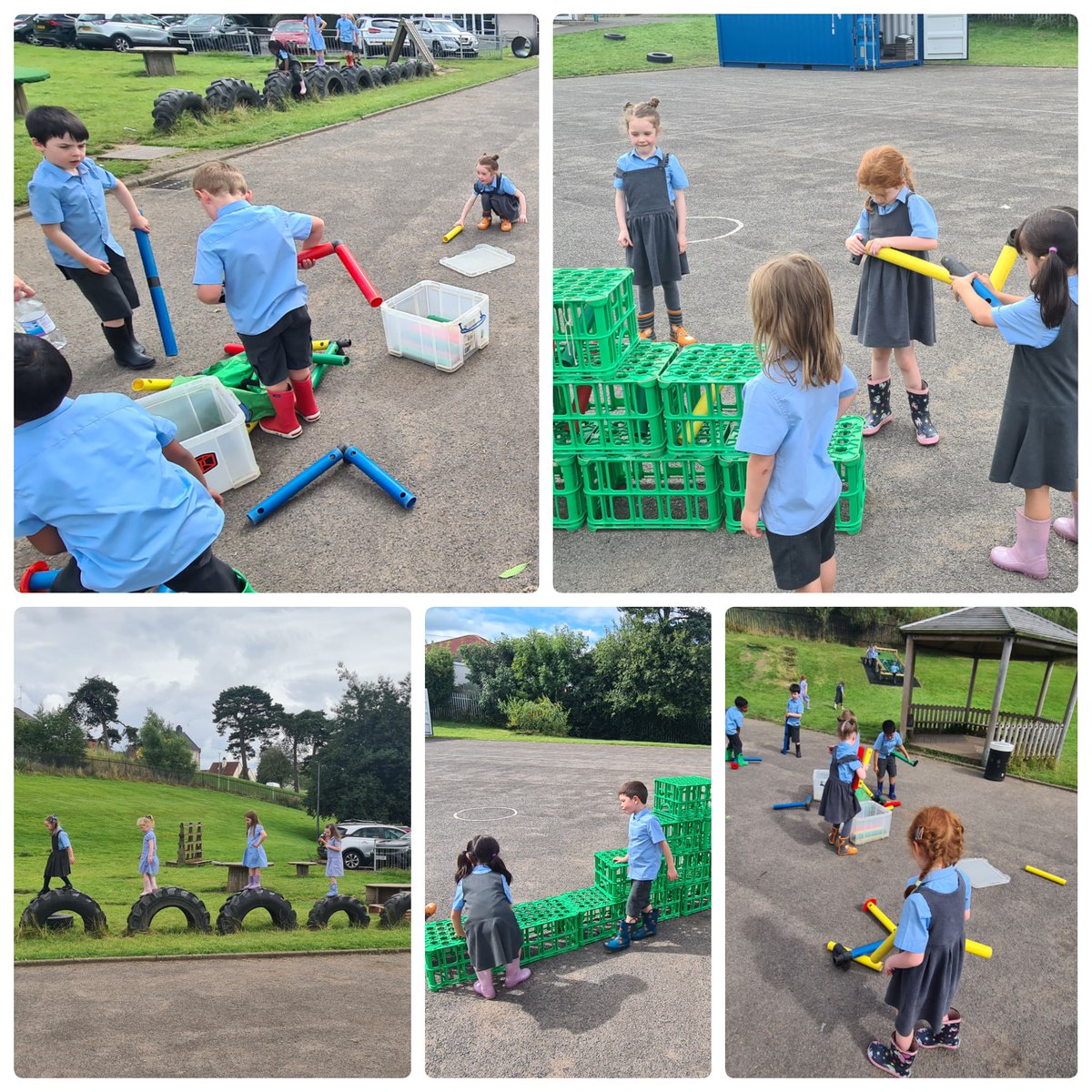 ERC_STEM's tweet photo. Fantastic afternoon working with P1 in their great Muddy Movers area. Lots of problem solving, risk taking and imagineering in action #earlyyearsstem #outdoorstem @StJosephsERC https://t.co/3fVYIcYwRr