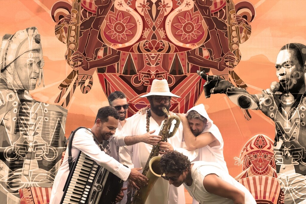 velhojornalista's tweet photo. Muntchako cruza o baião de Luiz Gonzaga com o afrobeat de Fela Kuti no segundo álbum da banda https://t.co/ysdIwuiEHQ https://t.co/ZrHfjXCCFM
