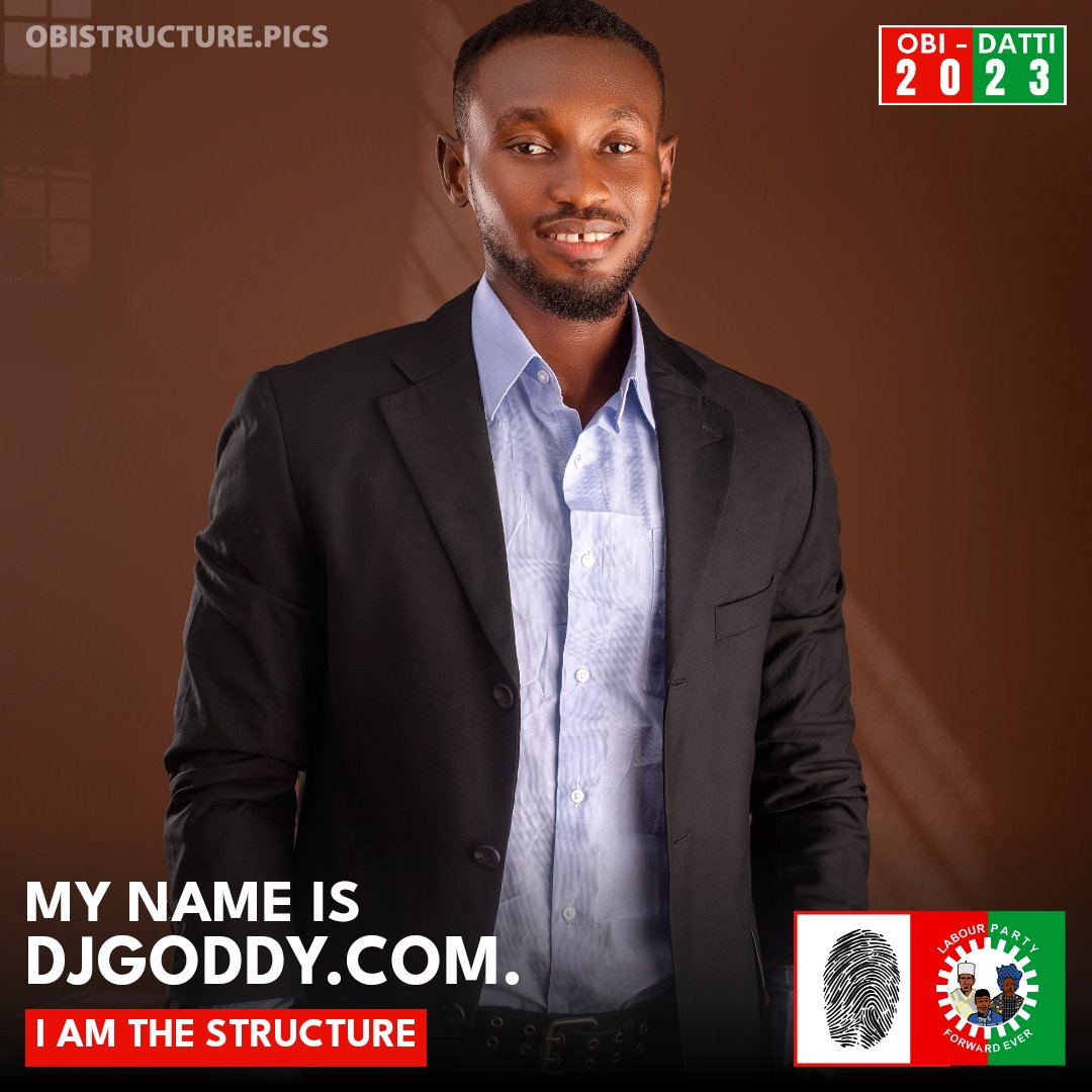 djgoddycom1's tweet photo. I'm the structure ✊🏽🇳🇬 #Obidatti023 #OBIDIENTS #VMAs #GetYourPVC #VoteWisely #Trending https://t.co/CZb7fGXSFd