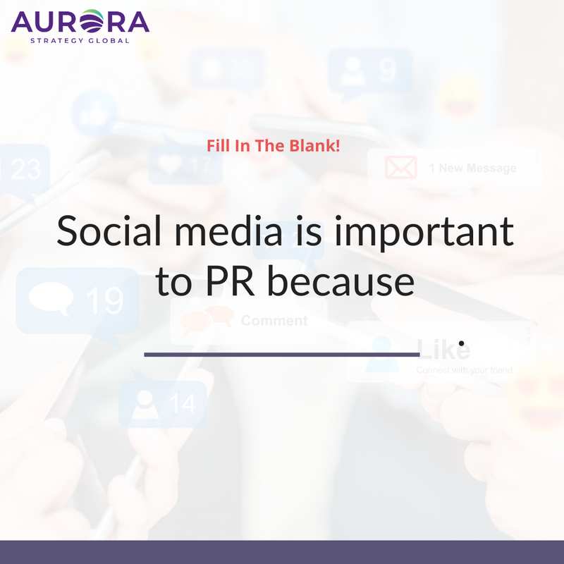Aurora_Strategy's tweet photo. π€³ Social media is all about the community, and it's one of the best places to be in touch with your public.
Why do you think social media is important to PR? Share your thoughts in the comments! π
#AuroraStrategyGroup #AuroraStrategy #CDNPoli #CanPoli #ONPoli https://t.co/V0dHhG2Gbo
