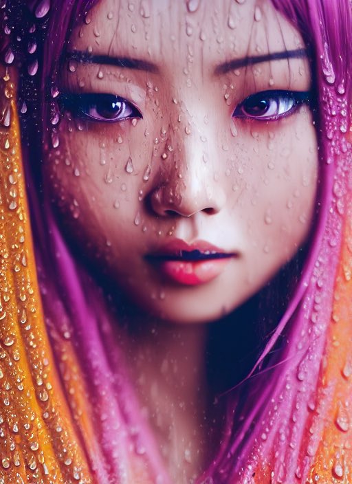 Distinguish_g's tweet photo. I’m testing new #midjourney beta and get beautiful and unexpected results

Prompt is: wet feminine Asian Gyaru:: Tokio, detailed rain::1 fashion photo, hyper realistic --ar 3:4 --testp --upbeta https://t.co/fa90wX1Cw0