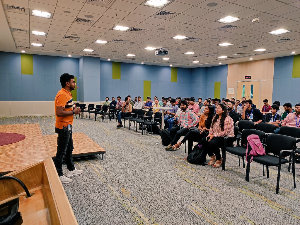 thealeemquadri's tweet photo. Once again @Microsoft for @azdevindia community meetup. It was an amazing day with lots of learning and fun.
At meetup I got to know that how to use Azure to Integrate Apps by venkat sir & Community Building by @starlightknown
#community #azuredevdays #MicrosoftAzure #learning https://t.co/QBZBYD27yh