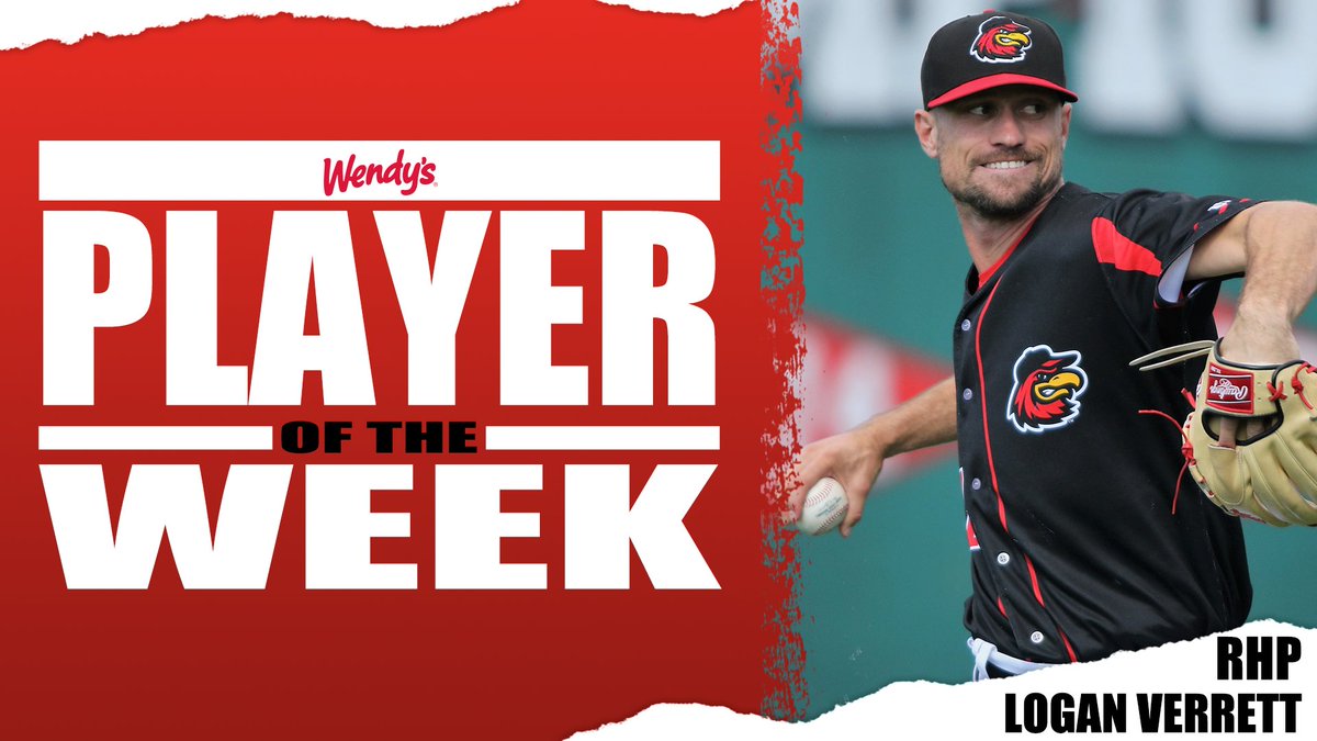 RocRedWings's tweet photo. Logan Verrett dealt this past week 🔥

@Wendys | Player of the Week https://t.co/UGMt6aLGDb