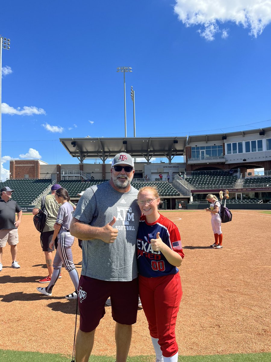Our very own Aiyanna Stevenson working hard this off season! Had a great time🏕with the Aggies👍 #ChasingDreams #GigEm <a href="/Trisha_Ford/">Trisha Ford</a> <a href="/JoeGuth08812179/">Joe Guthrie</a> <a href="/RussHeffley/">Russ Heffley</a> <a href="/AggieSoftball/">Texas A&M Softball</a>