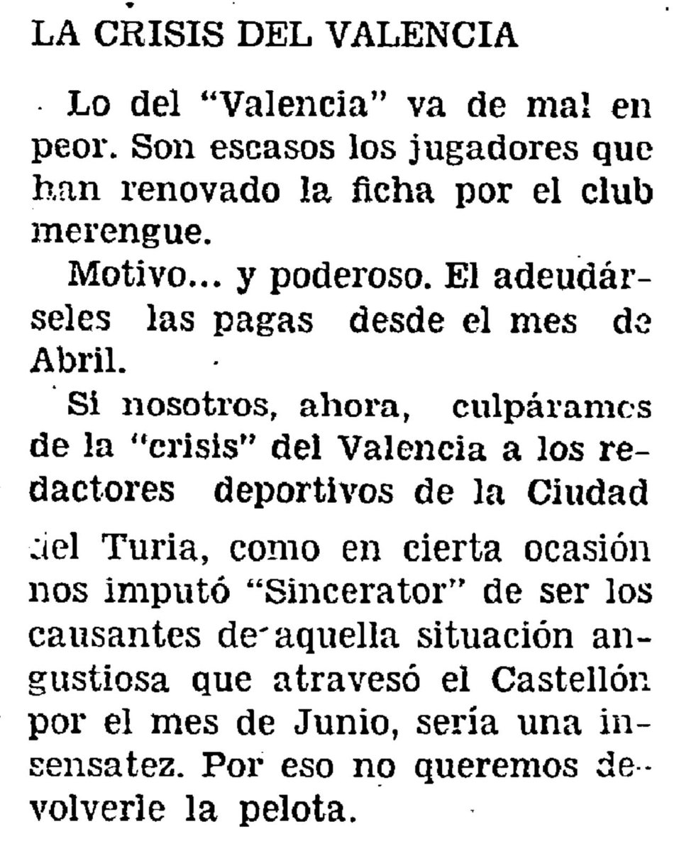 ximogorriz's tweet photo. Las pullas entre los periódicos de Castellón y Valencia a cuenta del fútbol (y por tanto, de la rivalidad entre @cdcastellon y @valenciacf) eran constantes en los años 30. Un ejemplo, en este recorte de 'Heraldo de Castellón', #taldíacomohoy de 1932.

#Hace90añosenCS #hemeroteca https://t.co/VUai73CnDw