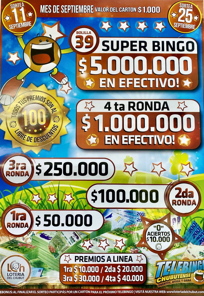 #Telebingo | Ceremonia de premiación en la Agencia 6013 de Comodoro. "Comenzamos la semana entregando 250 mil pesos y distribuyendo en las cuarenta agencias oficiales que tenemos en la zona sur los cartones para el próximo sorteo del 11 de septiembre", dijo el Gerente Zonal.