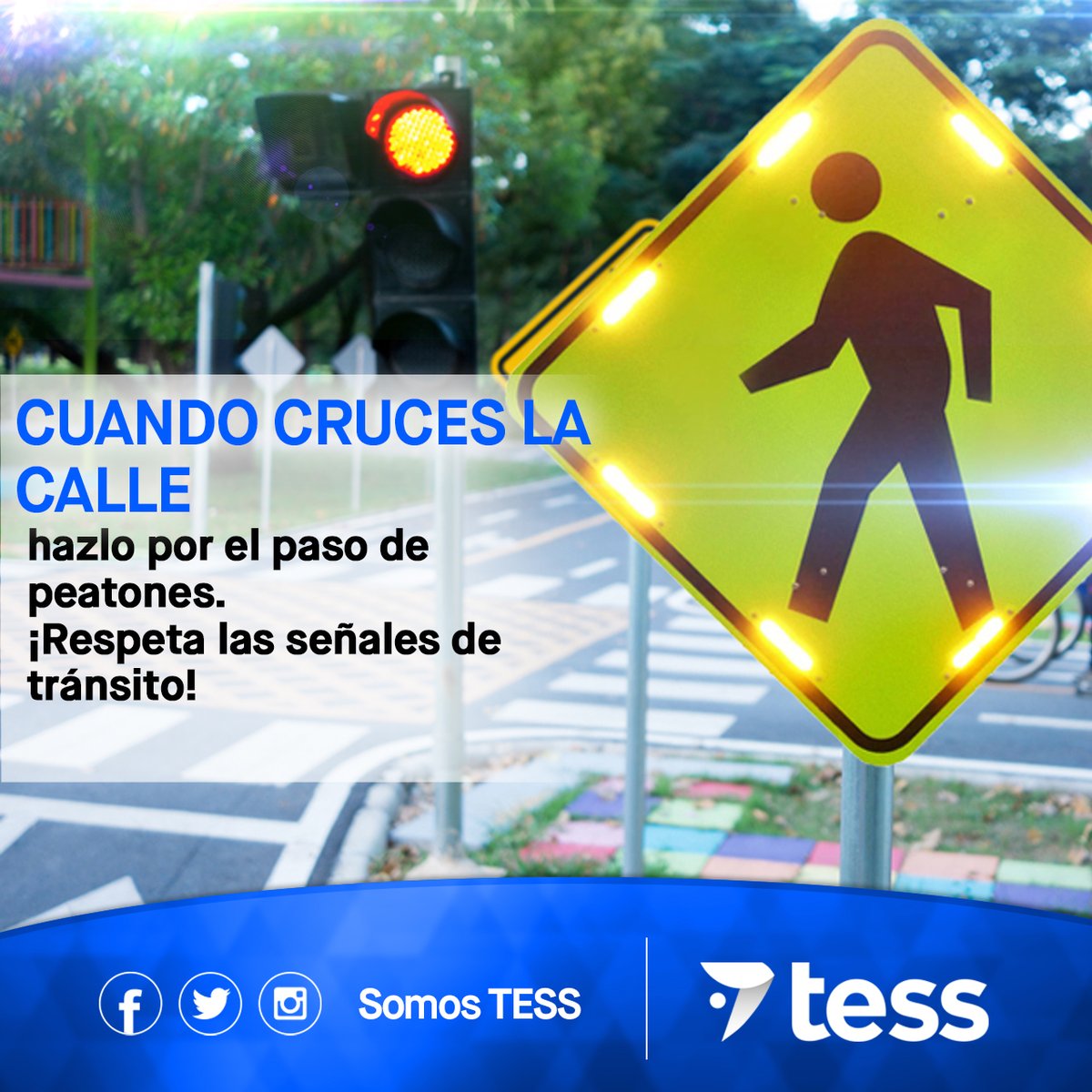 somostess's tweet photo. Al cruzar la calle, siempre hacerlo por el paso Cebra o el por Cruce de Peatones.
Respetemos siempre las señales de tránsito, y evitemos accidentes.
#SomosTESS #TránsitoManta #PasoCebra https://t.co/k36kWZGO2u