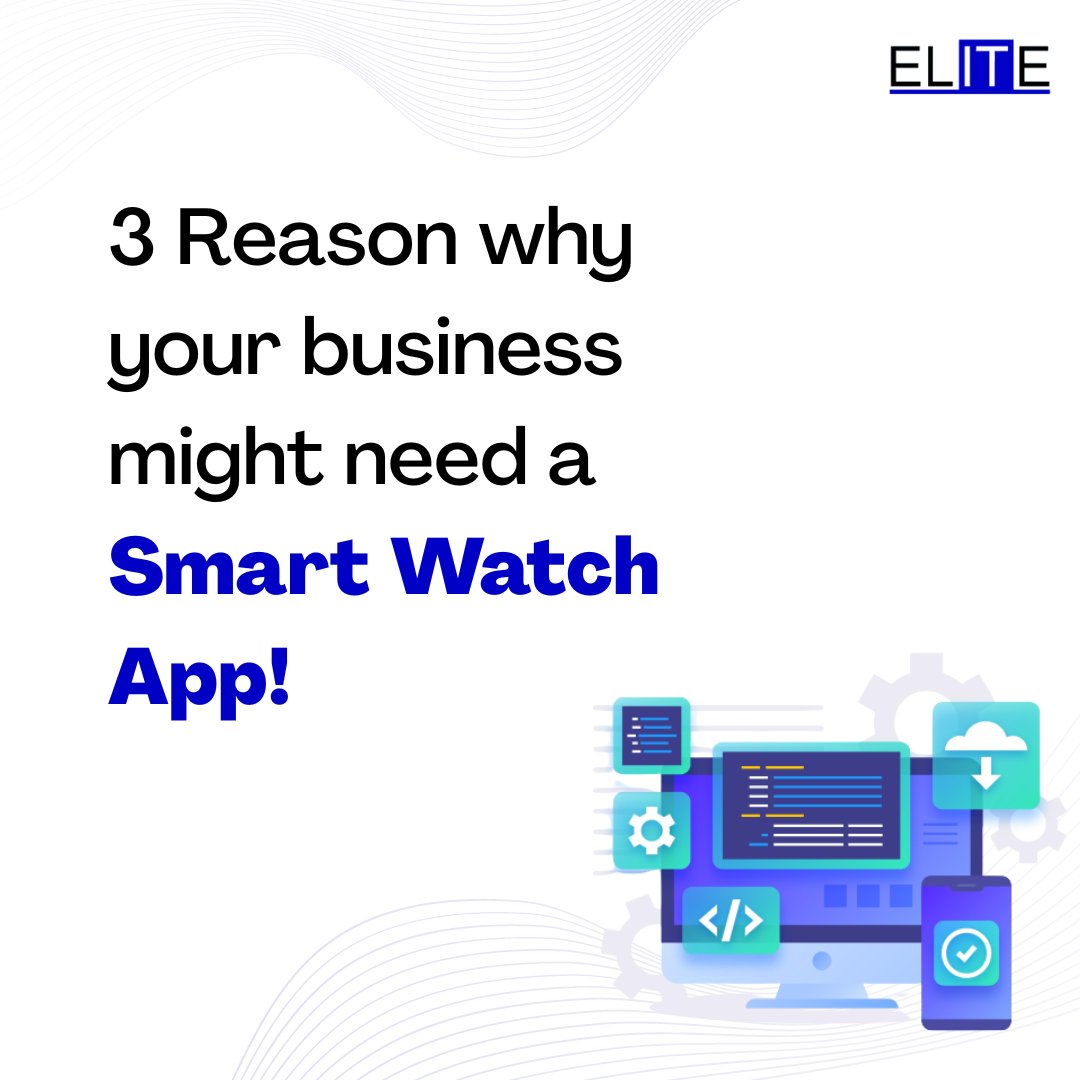 eliteitteamltd's tweet photo. Unable to decide whether your business needs a smart watch app? Here are a few elements that might help you make an informed decision.
#Smartwatch #smartwatchapp https://t.co/HxjMMH7TPB