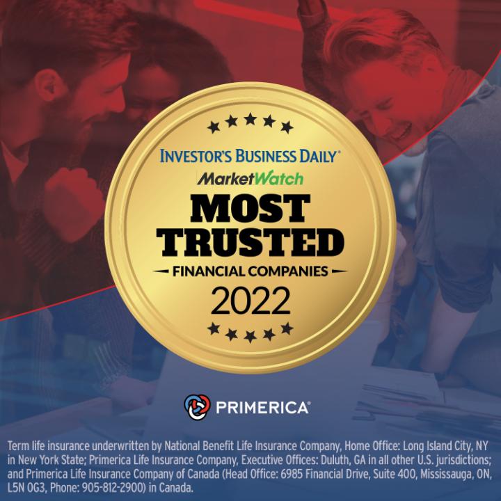 alison_manes's tweet photo. #PrimericaProud and happy to share that we’ve been recognized as the #1 Most Trusted Life Insurance Company and #3 Most Trusted Financial Company by @IBDinvestors. #MostTrusted

https://t.co/NgLHkg0B92

https://t.co/LeVI68ZxC2 https://t.co/UtXb90VJMA