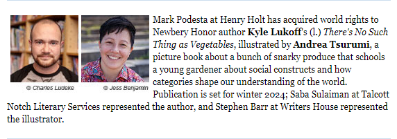 the only way to come back from vacation is to exceptionally good news!!! in awe of the powerhouse talent on display in this book. still think it's absurd (almost as absurd as the project itself) that I am a part of this team <3 <a href="/KyleLukoff/">Kyle Lukoff</a> @AndreaTsurumi <a href="/agentsaba/">Saba Sulaiman</a> <a href="/yikeslouise/">Stephen Barr</a>
