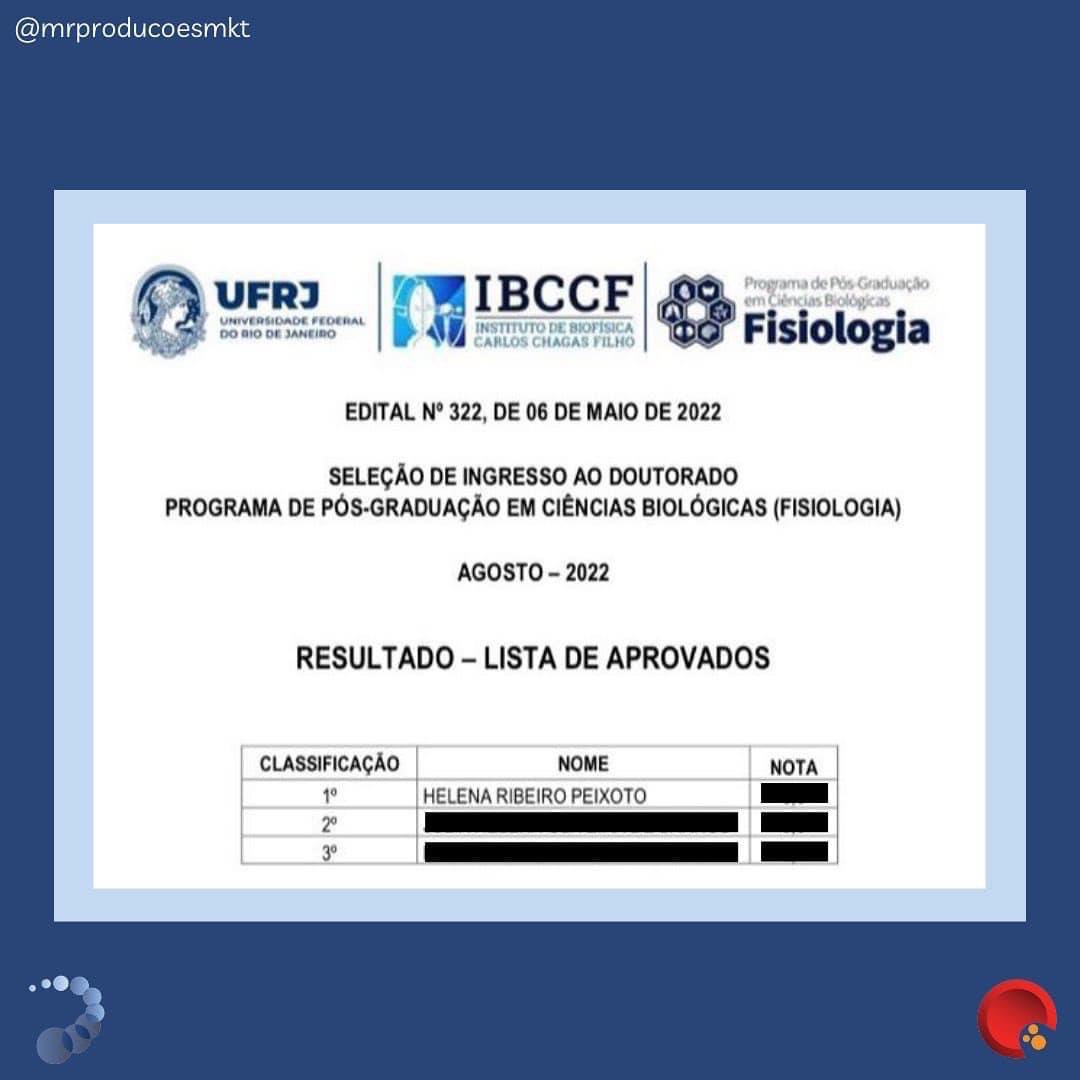 LBSC_UFRJ's tweet photo. Parabenizamos nossa aluna Helena Peixoto pelo ingresso em PRIMEIRO LUGAR no Doutorado em Fisiologia, IBCCF, UFRJ! 👏
#lbscufrj #lbsc #ufrj #libdp #libdpufrj #ciênciabrasileira #science #ciência #pesquisa #physiology #fisiologia #doutorado #pósgraduação https://t.co/XQNwxTz9s2