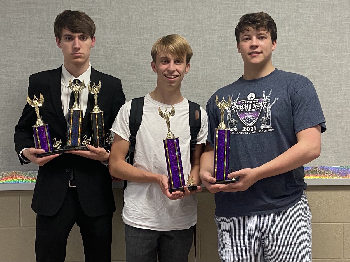 MontgomeryISD's tweet photo. Congrats to the @mhs_bears Speech &amp; Debate team for breaking into the advancing rounds at the first tournament of the year. Left to right: Kaiden Crimson, Reece Grochett, Brayden Havard. Not pictured: Luke Homann and Lauren Stephenson. #WeAreMontgomeryISD #WeAreBears https://t.co/wrwqamP4Fi