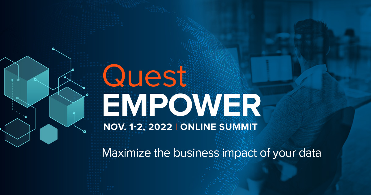 We're so excited to share that registration is open for #QuestEMPOWER! Maximize the business impact of your data with strategies for #dataintelligence, #datagovernance and data operations.
okt.to/4Lpgu1