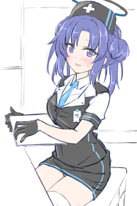 何だかんだ着てくれるユウカを描こうかなという落書き 