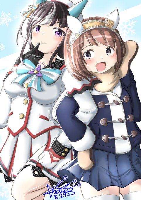 雪国むちむちコンビ#ウマ娘 #ユキノビジン#ホッコータルマエ 