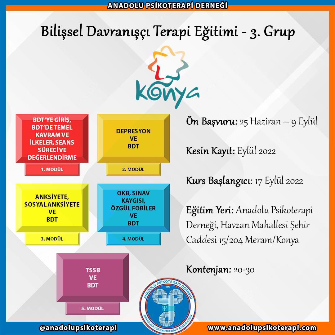 profdrmehmetak's tweet photo. Yeniden yüzyüze eğitimlerimiz başlıyor, başvuru için son günler..#bdtegitim, #BDT #BDTKonya #anadolupsikoterapidernegi https://t.co/96XRnoaYZJ
