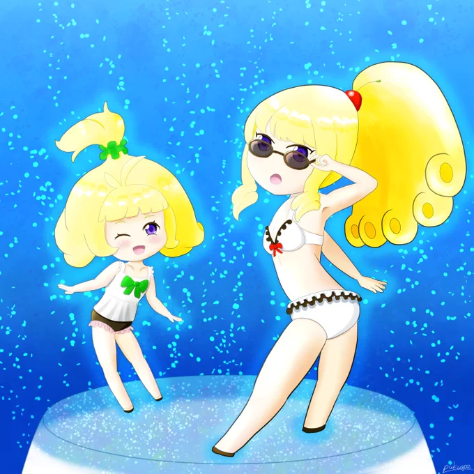 真夏のマドルチェ姉妹 #遊戯王 #遊戯王OCG  #遊戯王イラスト ギリギリ夏に間に合った・・・! 