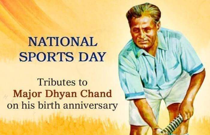 kishordeotare's tweet photo. #NationalSportsDay
#Major_Dhyan_Chand

India celebrates its National Sports Day every year on the 29th August. 

The day is celebrated to honor the legendary hockey player, Major Dhyan Chand Singh. https://t.co/ZMVfgDRpYq
