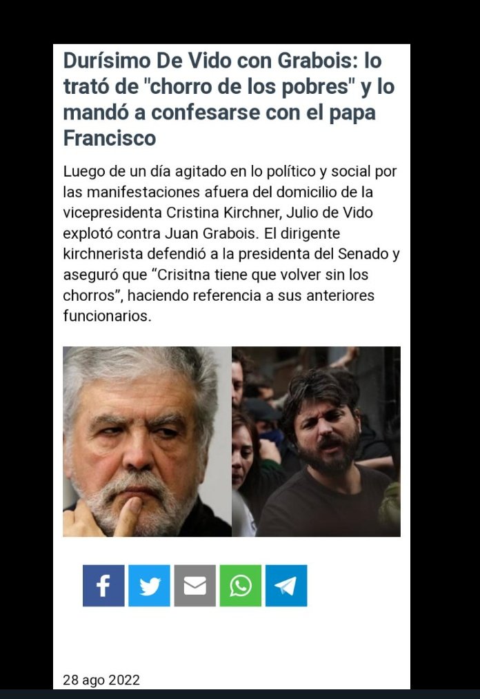 BetancurFufy's tweet image. EL OCASO DEL KIRCHNERISMO!!

Hermoso cruce entre #JulioDeVido y #Grabois. Y esto recién comienza!! Seguiremos viendo cómo los Kirchneristas se pelean entre ellos. Y ojo, porque entre dicho y dicho algunos van a confesar sin querer el papel de cada uno en "La década Robada"😉