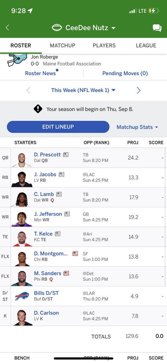 roberge_jon's tweet photo. One with Jonathan Taylor is a 12 man league the other is a 10 what y’all think https://t.co/CVsI2oLWuQ