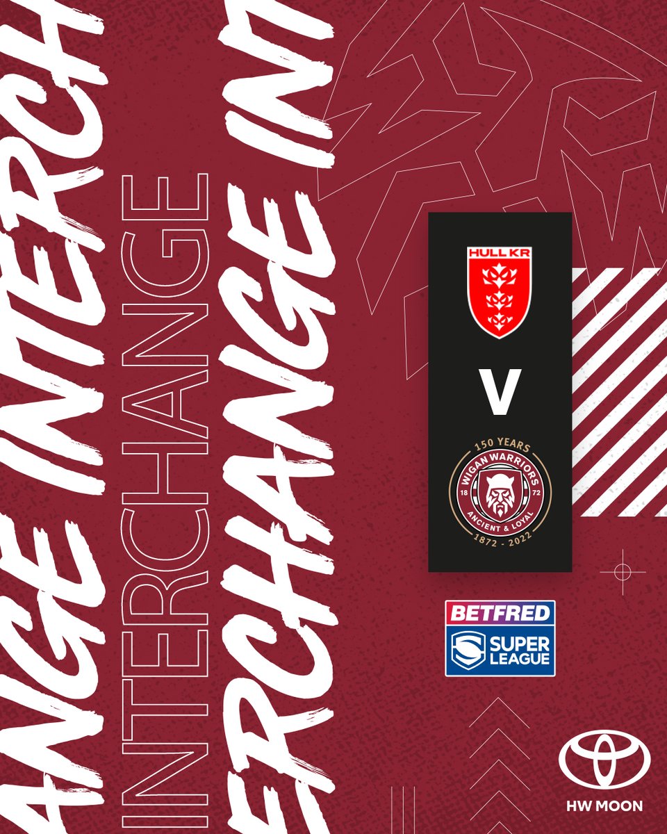 WiganWarriorsRL's tweet image. 27' Warriors interchange, sponsored by @HWMoonToyota:

Off: @ethanhavard_ 
On: Hill 

🔴🐦 8-0 🍒⚪️

#WWRL #SLHKRWIG