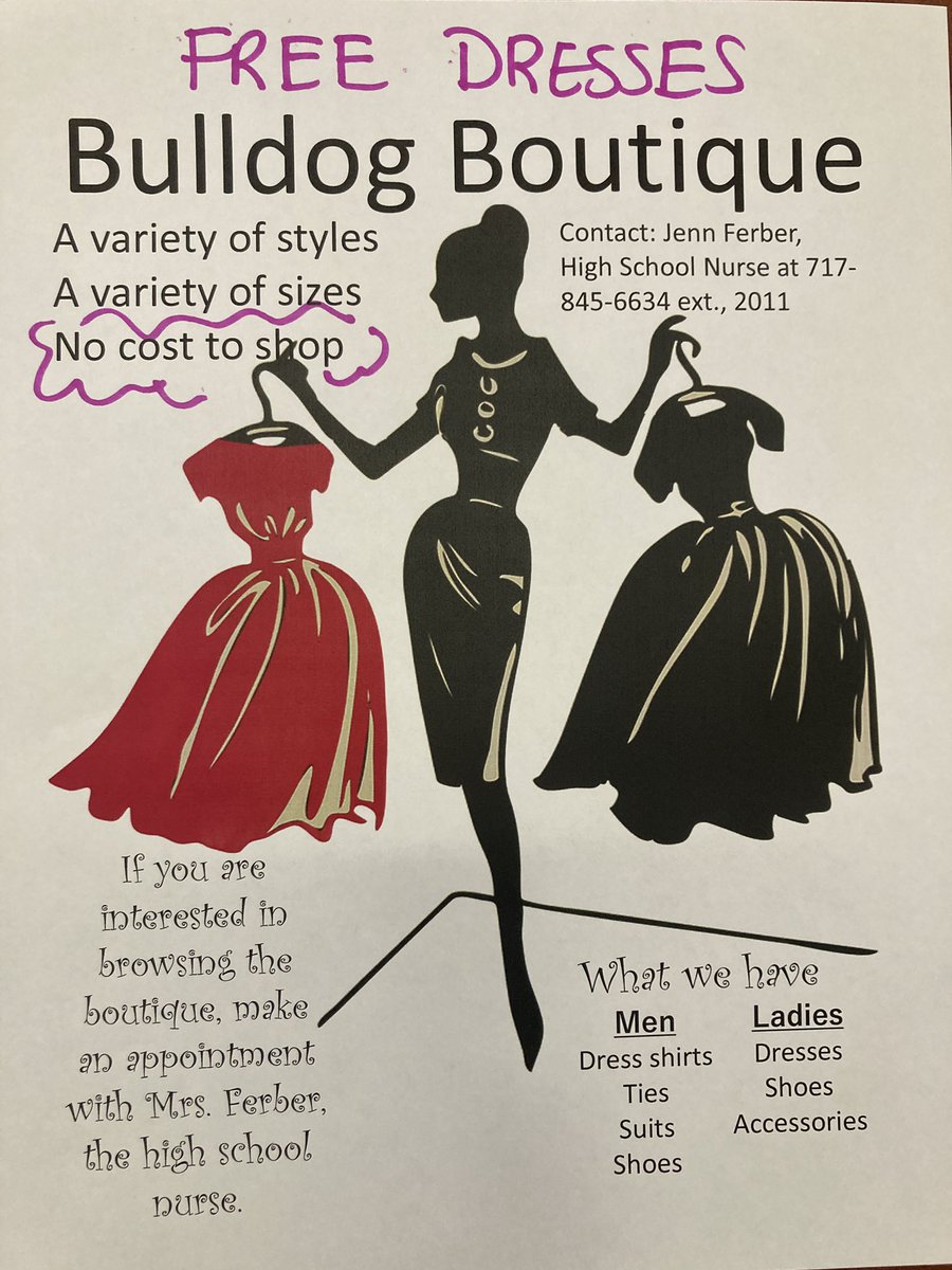 Don’t forget!! Homecoming is less than a month away and we have a large collection of FREE dresses for anyone to try on! #wyproud