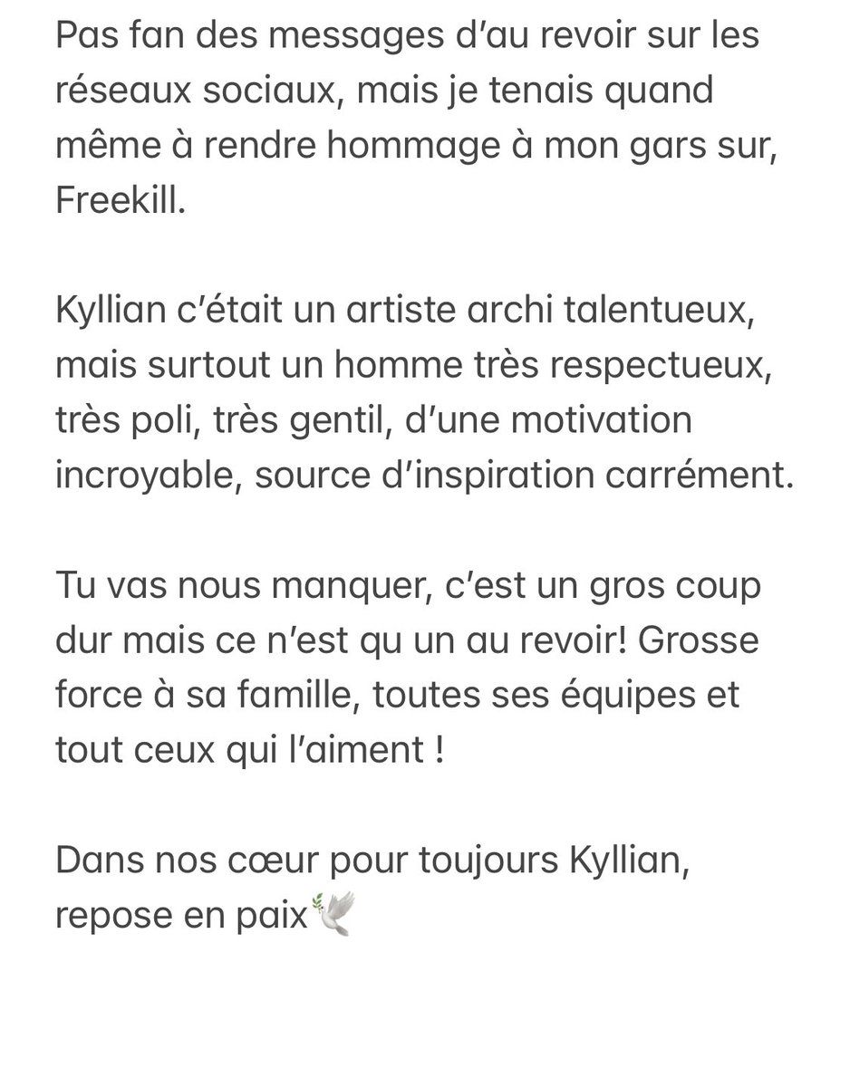 aazar's tweet photo. Au revoir Freekill ❤️🕊 https://t.co/FxZWRsUrWy