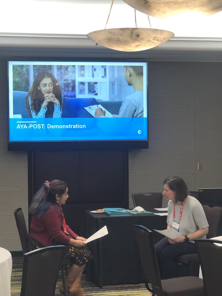craemsc's tweet photo. At #IPOS2022  talking about distress screening in #yacancer with @Mc_Fin &amp; @zayni @CanteenAus https://t.co/pVWtY26nyn