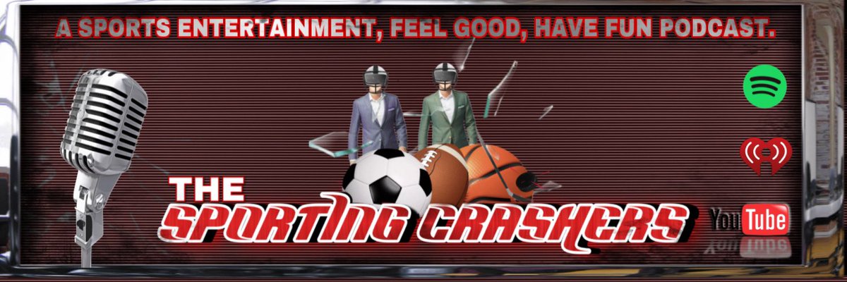 SportingCrasher's tweet photo. #TheSportingCrashers #Podcast new logo. Revamping the podcast and dropping the new website in two weeks. The new way to podcast. 🎧🎙 #IgPodcast #Spotify #Iheartradio #Apple #Anchor #NewLogo https://t.co/4Ni7VQPXRU