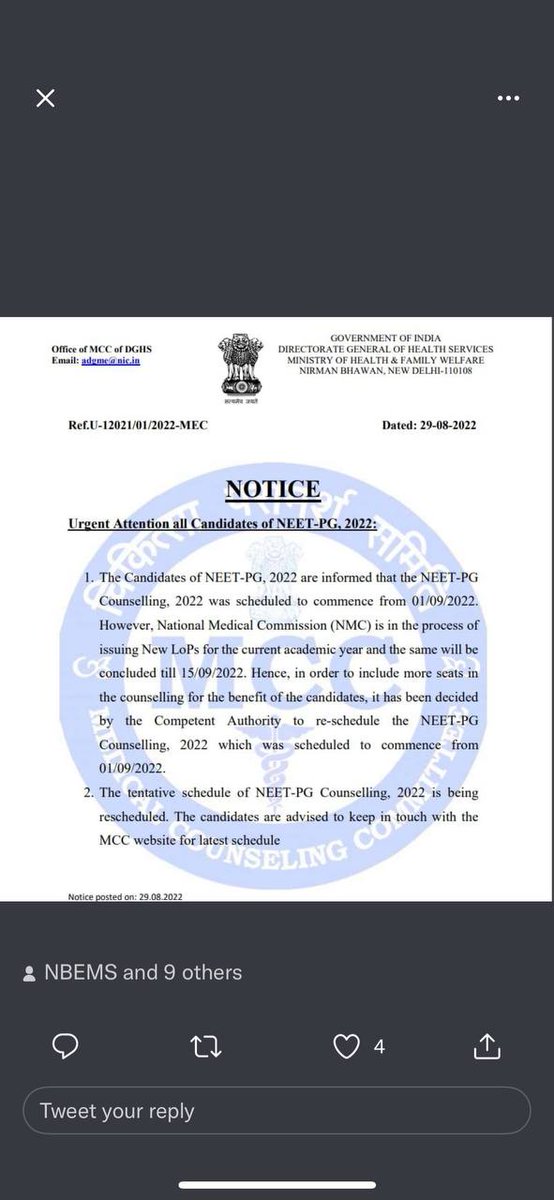 Bharathireddy82's tweet photo. @nafees_fazal @studentsofrguhs Mam pg exam postponed why not for us @nafees_fazal https://t.co/4prVQEHgHT