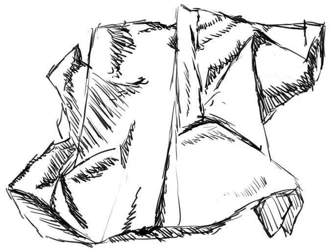 皺の練習 